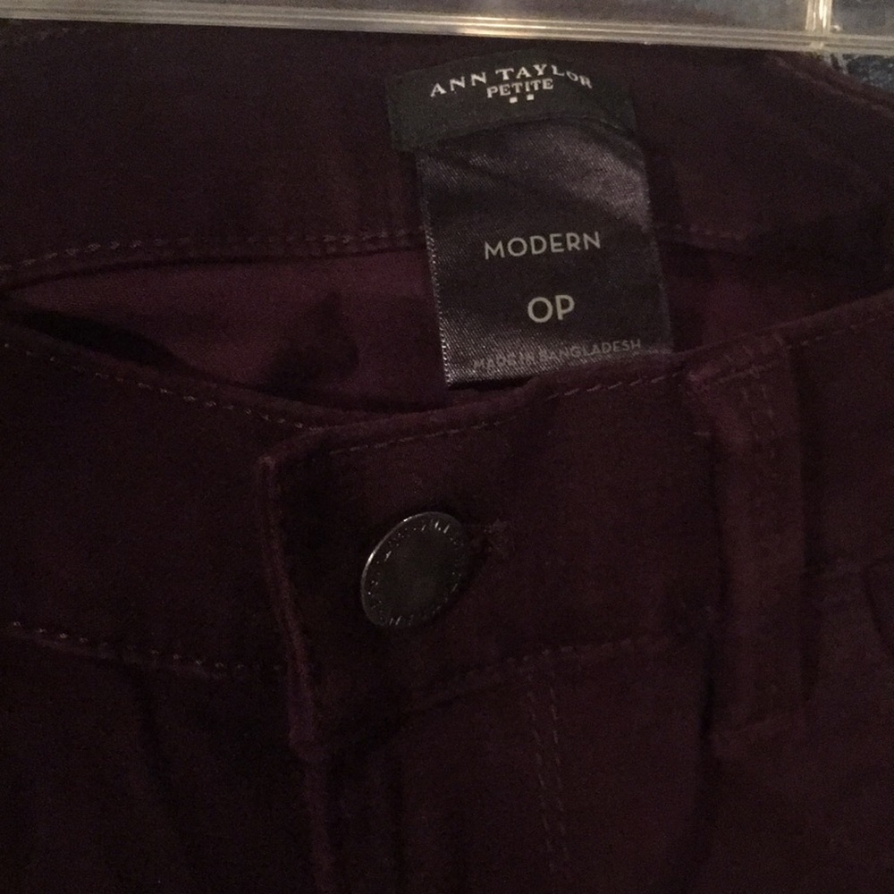 Plum denim jeans